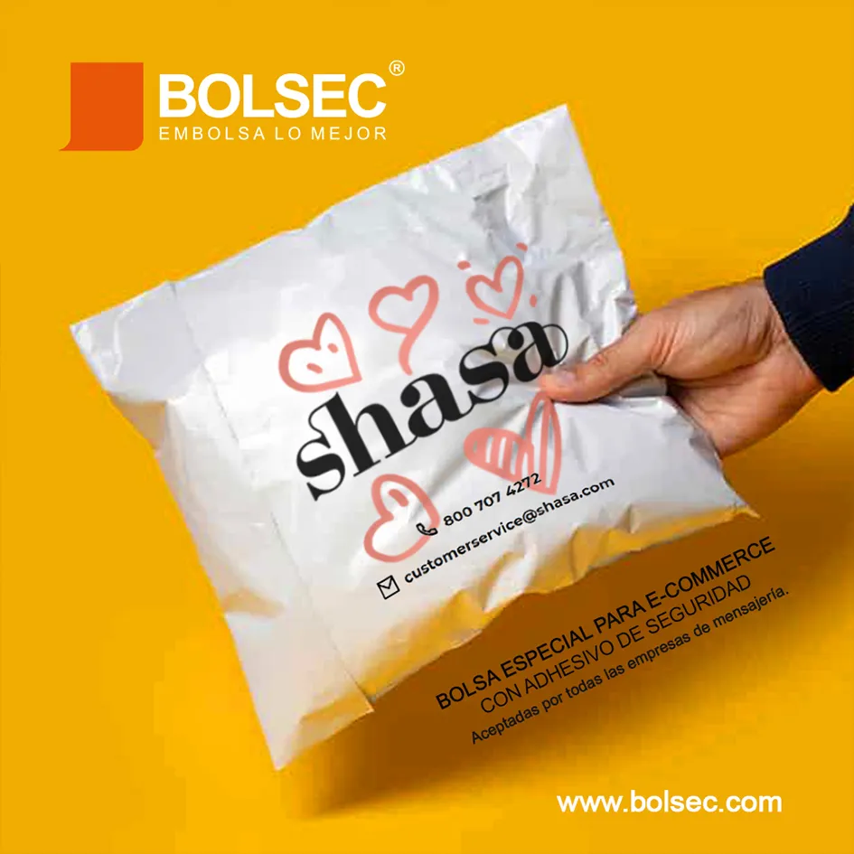 bolsas poly mailers con impresion personalizada